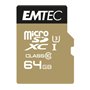 Emtec ECMSDM64GXC10SP mémoire flash 64 Go MicroSDXC Classe 10