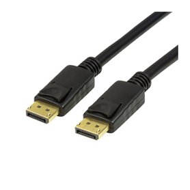 LogiLink CV0119 câble DisplayPort 1 m Noir