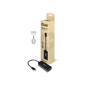 CLUB3D CAC-1520 changeur de genre de câble USB C Ethernet Noir