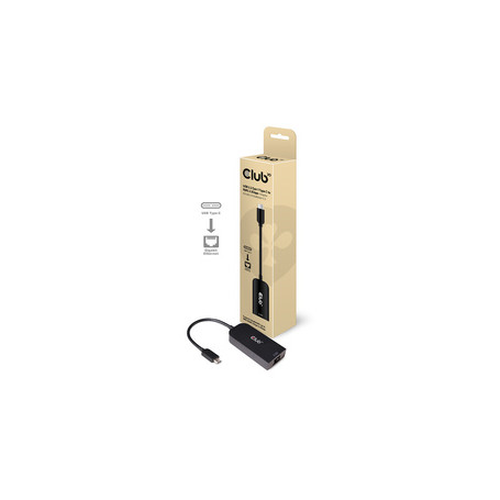 CLUB3D CAC-1520 changeur de genre de câble USB C Ethernet Noir