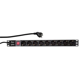 LogiLink PDU9C02 unité de distribution d'énergie Noir 9 sortie(s) CA