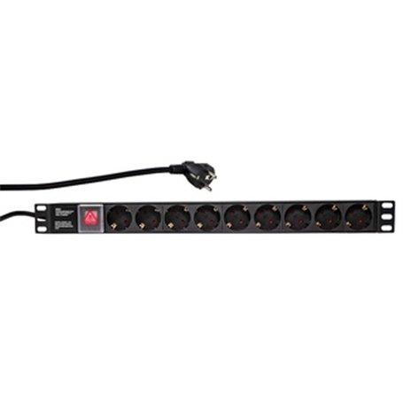 LogiLink PDU9C02 unité de distribution d'énergie Noir 9 sortie(s) CA