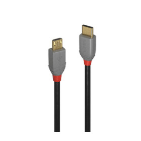 Lindy 36891 câble USB 1 m USB 2.0 USB C Micro-USB B Noir