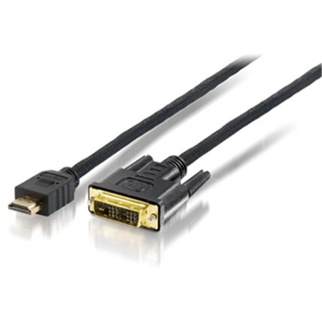 Equip 119329 câble vidéo et adaptateur 10 m HDMI DVI-D Noir