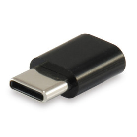 Equip 133472 changeur de genre de câble USB C Micro USB B Noir