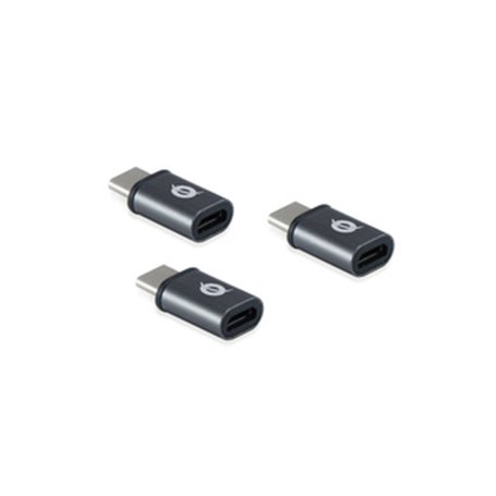 Conceptronic DONN05G changeur de genre de câble USB 2.0 Type-C USB 2.0 Micro Noir