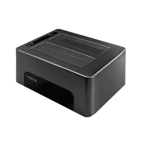 LogiLink QP0029 Station d'accueil de disques de stockage USB 3.2 Gen 1 (3.1 Gen 1) Type-B Noir