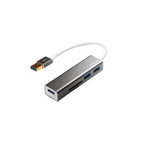 LogiLink UA0306 station d'accueil USB 3.2 Gen 1 (3.1 Gen 1) Type-A Argent