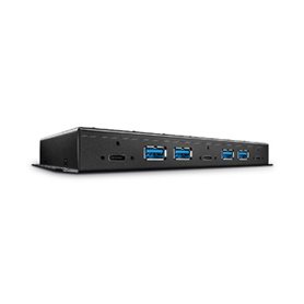 Lindy 43275 hub & concentrateur USB 3.2 Gen 2 (3.1 Gen 2) Type-A 10000 Mbit/s Noir