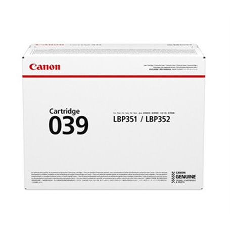 Canon 039 Cartouche de toner 1 pièce(s) Original Noir