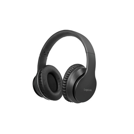 LogiLink BT0053 écouteur/casque Sans fil Arceau Musique Bluetooth Noir