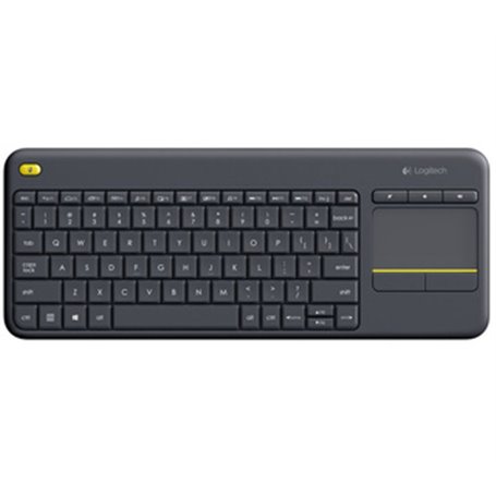 Logitech K400 Plus Tv clavier Maison RF sans fil QWERTZ Allemand Noir