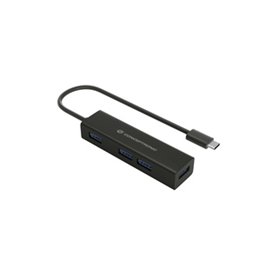 Conceptronic HUBBIES07B hub & concentrateur USB 3.2 Gen 1 (3.1 Gen 1) Type-C 5000 Mbit/s Noir