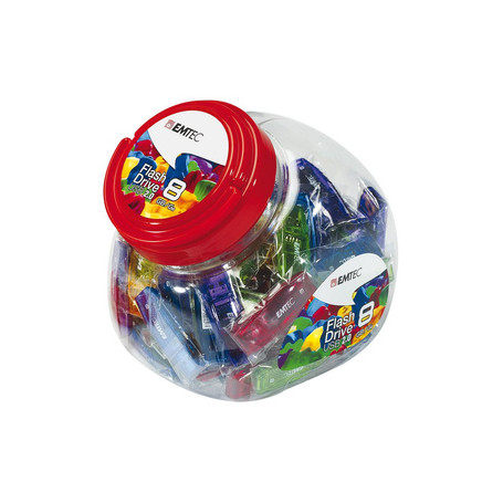 Emtec C410 Color Mix - Candy Jar 2.0 lecteur USB flash 32 Go USB Type-A Multicolore