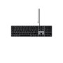 Satechi Slim W3 clavier USB QWERTY Français Aluminium