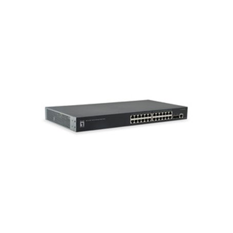 LevelOne GTL-2661 commutateur réseau Géré L2 Gigabit Ethernet (10/100/1000) Noir