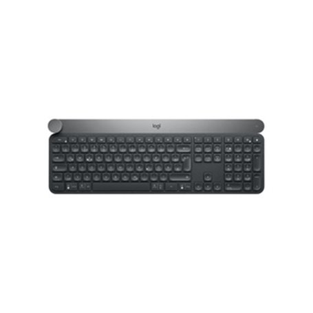 Logitech Craft Advanced keyboard with creative input dial clavier Universel RF sans fil + Bluetooth QWERTZ Allemand Noir
