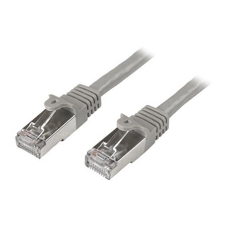 StarTech.com Câble réseau Cat6 blindé SFTP sans crochet de 50 cm - Cordon Ethernet RJ45 anti-accroc - M/M - Gris