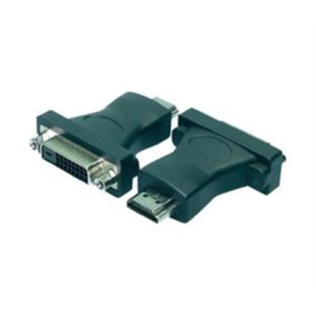 LogiLink HDMI to DVI Adapter HDMI 19-pin female DVI-D (24+1) male Noir