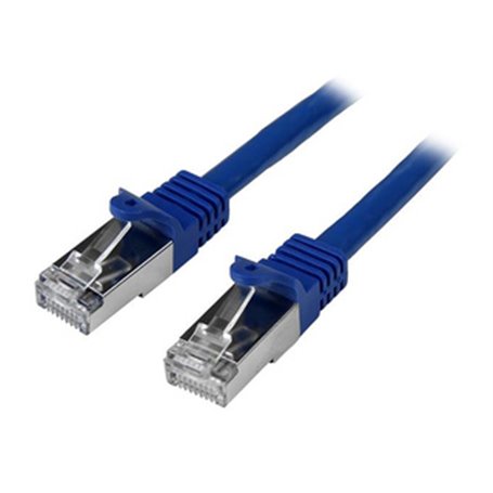 StarTech.com Câble réseau Cat6 blindé SFTP sans crochet de 1 m - Cordon Ethernet RJ45 anti-accroc - M/M - Bleu