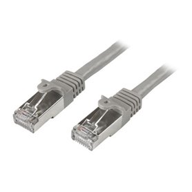 StarTech.com Câble réseau Cat6 blindé SFTP sans crochet de 1 m - Cordon Ethernet RJ45 anti-accroc - M/M - Gris