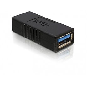 DeLOCK USB 3.0-A Adapter USB-A Noir