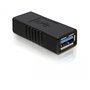 DeLOCK USB 3.0-A Adapter USB-A Noir