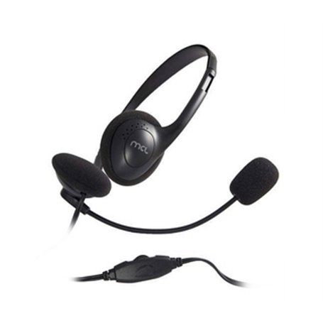 MCL CSQ-M/NZ Casque Avec fil Arceau Appels/Musique Noir