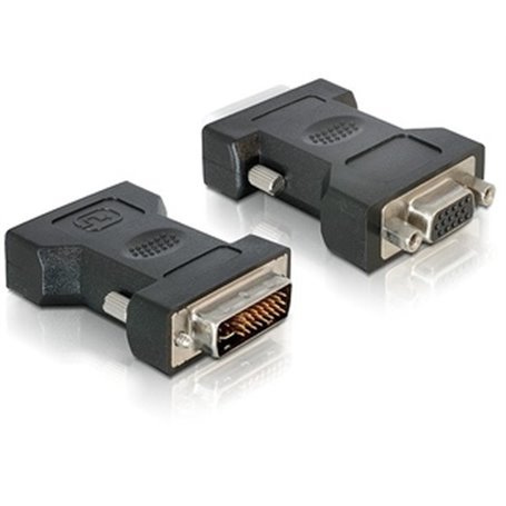 DeLOCK VGA 15pin F  DVI 24+5 M DVI-I 15pin VGA Noir