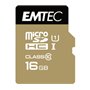 Emtec microSDHC 16GB Class10 Gold+ mémoire flash