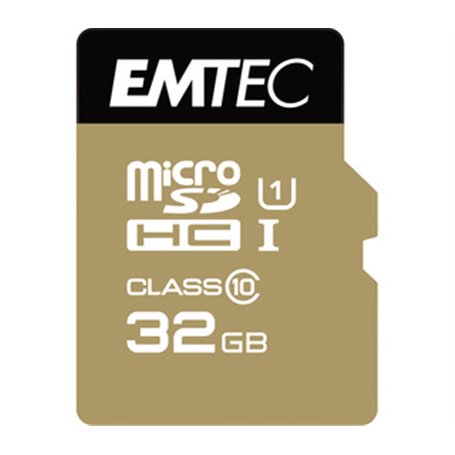 Emtec microSDHC 32GB Class10 Gold+ mémoire flash