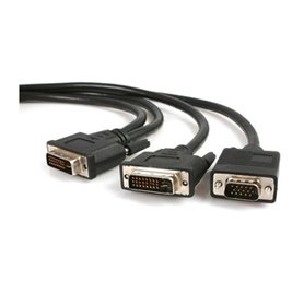 StarTech.com Câble répartiteur en Y / Splitter vidéo DVI (M) vers DVI (M) et VGA (M) de 1