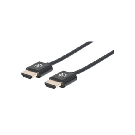 Manhattan 394376 câble HDMI 3 m HDMI Type A (Standard) Noir