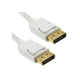 DLH DY-TU3571W câble DisplayPort 2 m Blanc