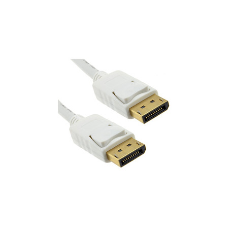 DLH DY-TU3571W câble DisplayPort 2 m Blanc