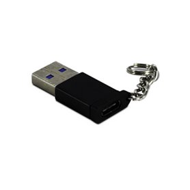 Inter-Tech 88885460 changeur de genre de câble USB Type C USB Type A Noir