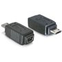 DeLOCK Adapter USB micro-B male to mini USB 5-pin mini USB 5p Noir