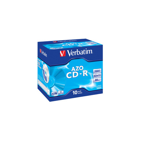 Verbatim CD-R AZO Crystal 700 Mo 10 pièce(s)