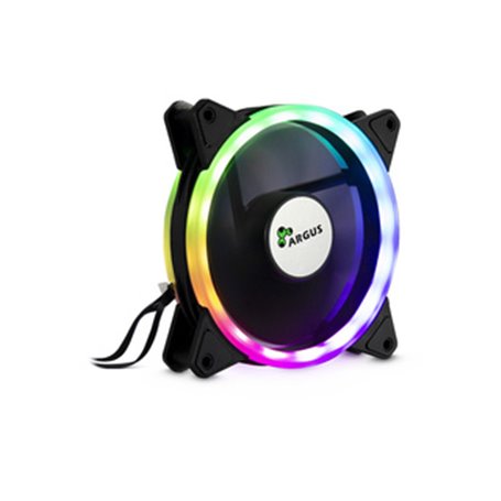 Inter-Tech RS-041 RGB Boitier PC Ventilateur 12 cm Noir