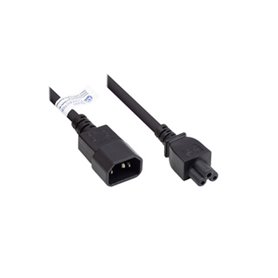 Alcasa P1405-S020 câble électrique Noir 2 m Coupleur C14 Coupleur C5