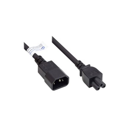 Alcasa P1405-S020 câble électrique Noir 2 m Coupleur C14 Coupleur C5