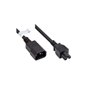 Alcasa P1405-S020 câble électrique Noir 2 m Coupleur C14 Coupleur C5