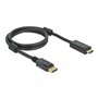 DeLOCK 85955 câble vidéo et adaptateur 1 m HDMI Type A (Standard) DisplayPort Noir