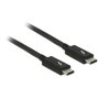 DeLOCK 84845 Câble Thunderbolt 1 m 20 Gbit/s Noir