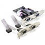 DeLOCK 4 x serial PCI Express card carte et adaptateur d'interfaces