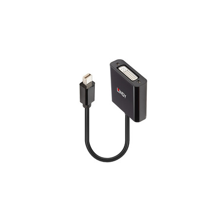 Lindy 41736 changeur de genre de câble Mini DisplayPort DVI-D Noir