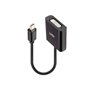 Lindy 41736 changeur de genre de câble Mini DisplayPort DVI-D Noir