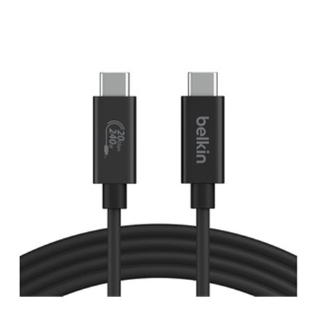 Belkin INZ004BT2MBK câble USB 2 m USB4 Gen 2x2 USB C Noir