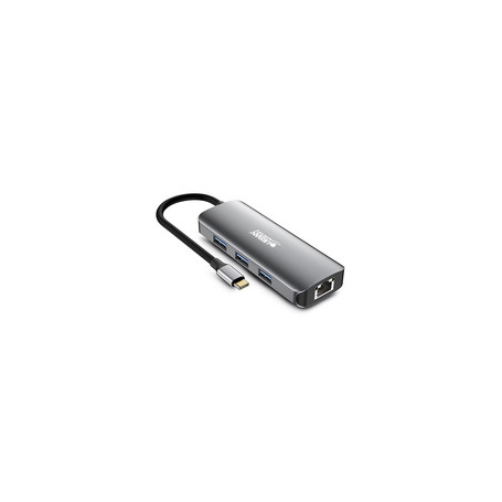 Urban Factory MHC55UF station d'accueil Avec fil USB 3.2 Gen 1 (3.1 Gen 1) Type-C Gris