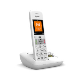 Gigaset E390A Téléphone DECT Identification de l'appelant Blanc